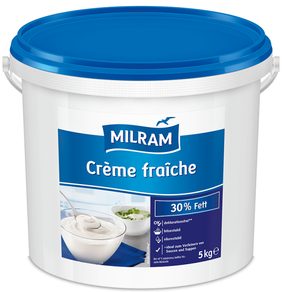 Crème fraîche 30% vet 5kg | MILRAM Food-Service