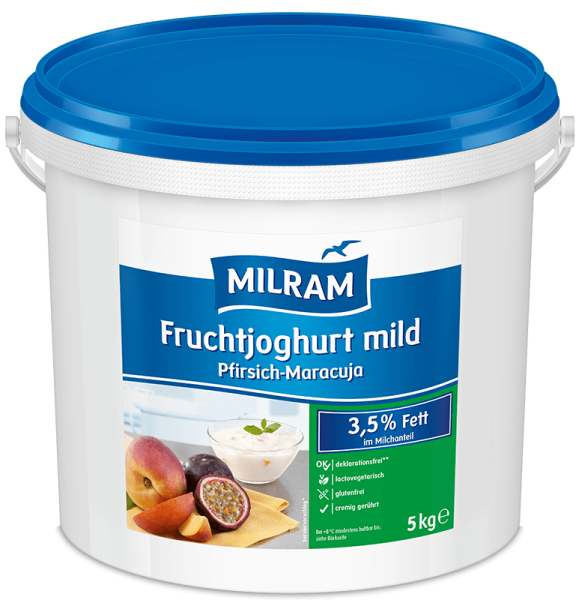 Fruityoghurt Perzik - Passievrucht 3,5% vet 5kg Fruityoghurt Perzik - Passievrucht 3,5% vet 5kg