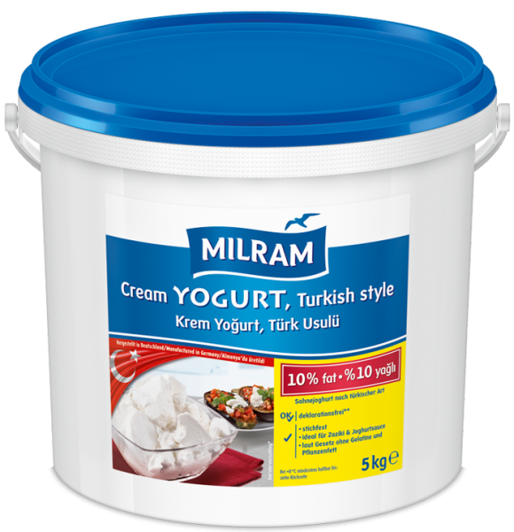 Yoghurt Turkse stijl 10% vet 5kg Yoghurt Turkse stijl 10% vet 5kg