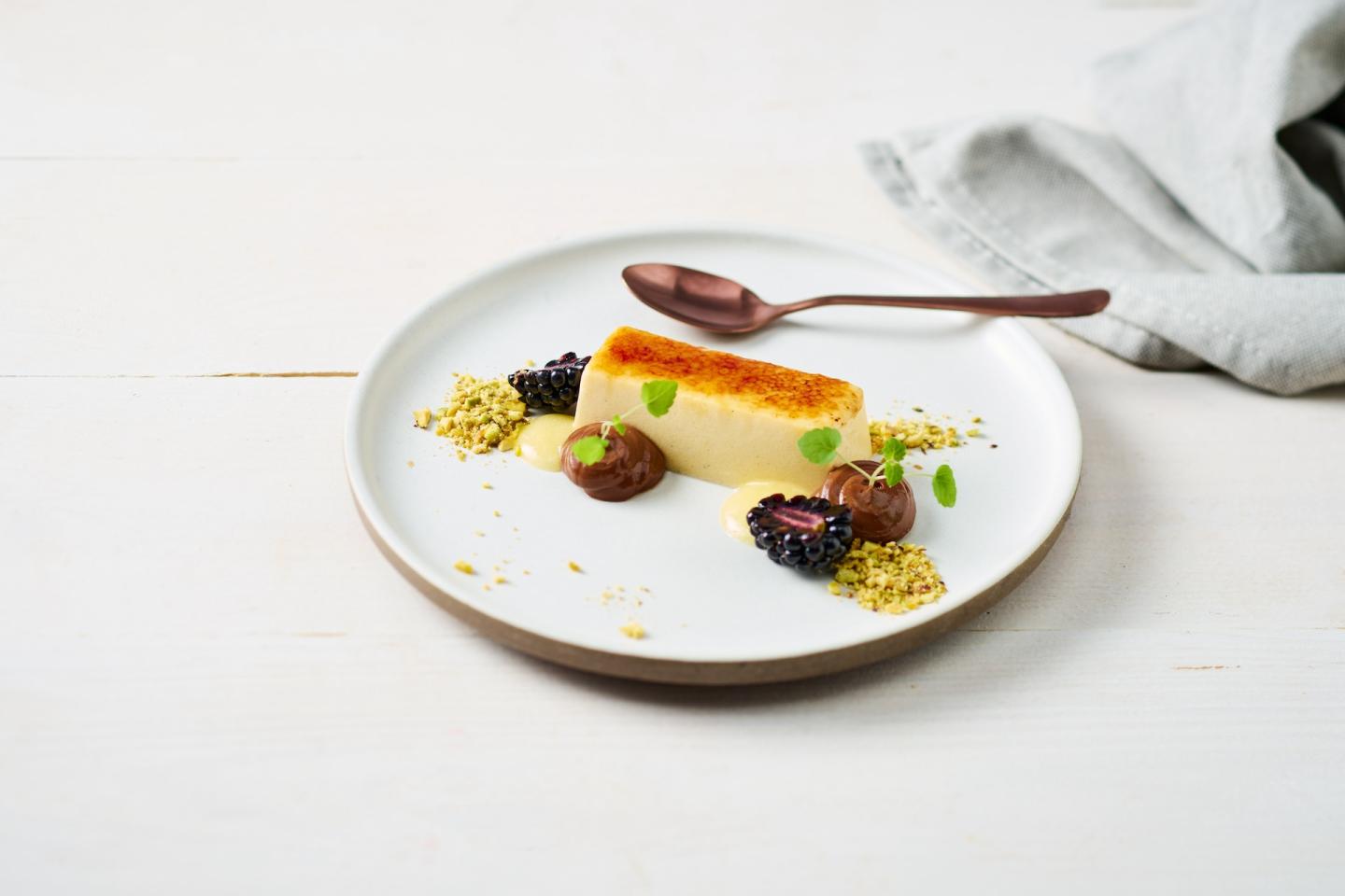 Crème Brûlée met limoen en steranijs
