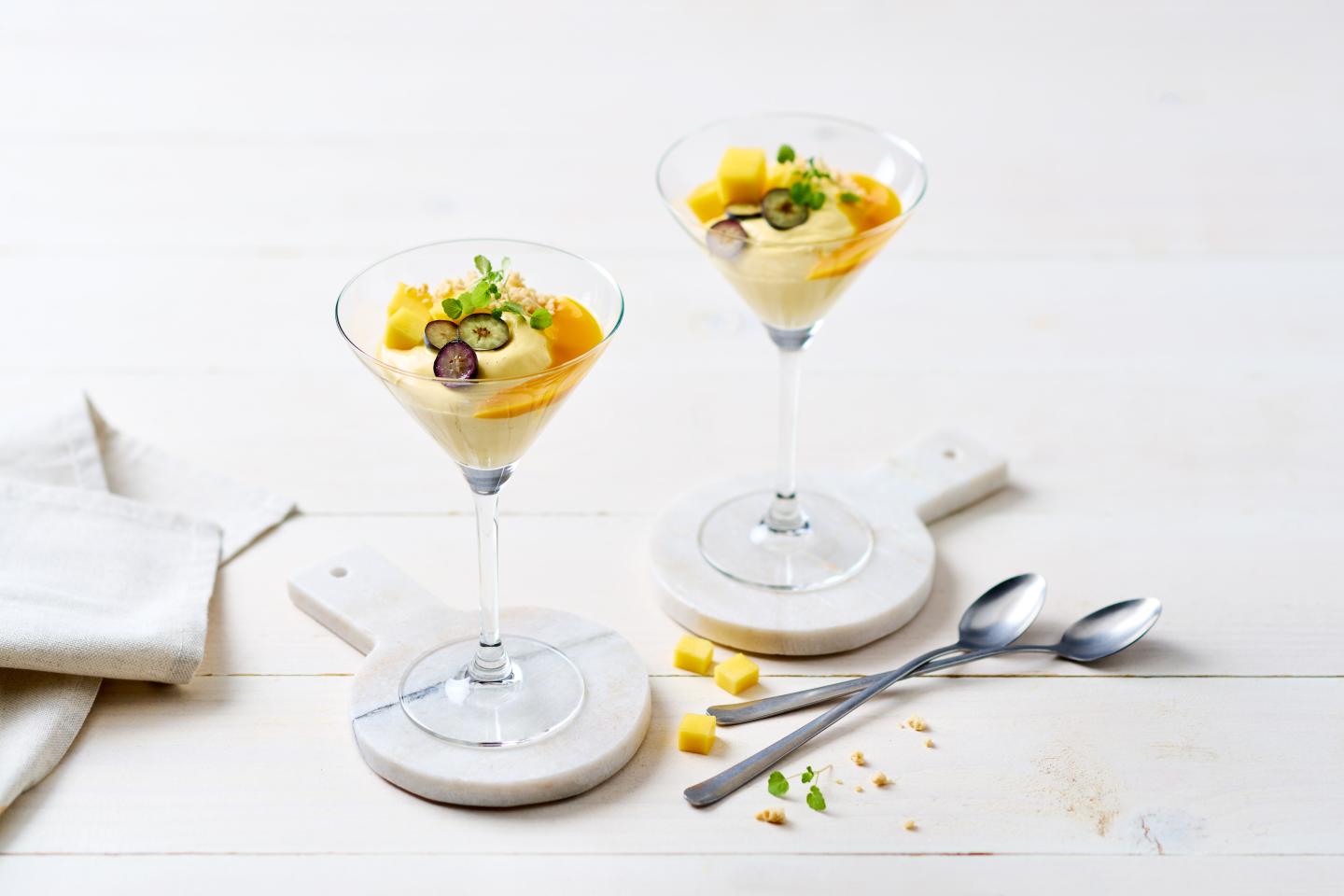 Espuma met Schmand en Mango