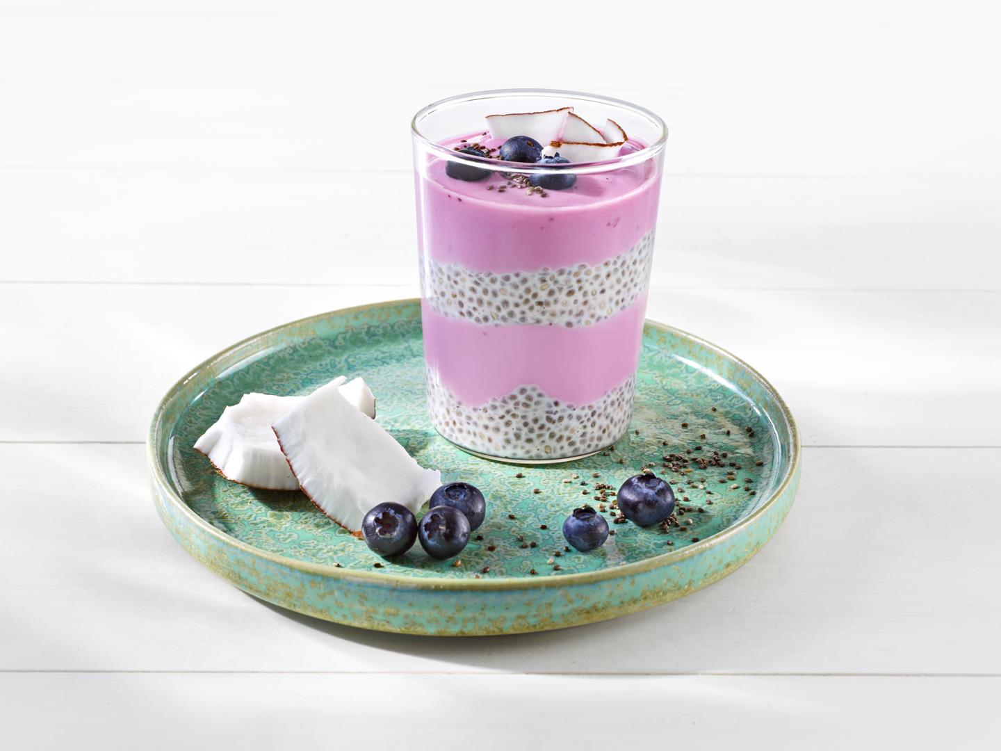 Bosbessen-Chia-pudding