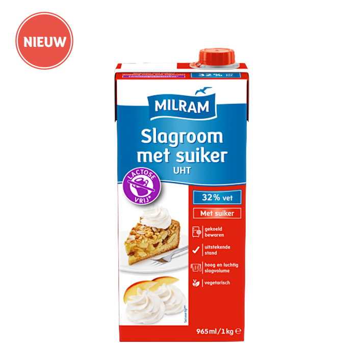 Slagroom met suiker 1kg package
