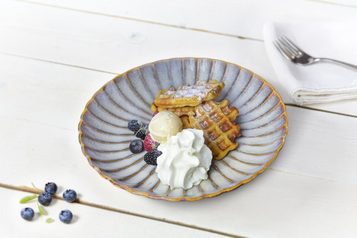 Recept - Krokante wafels met slagroomijs