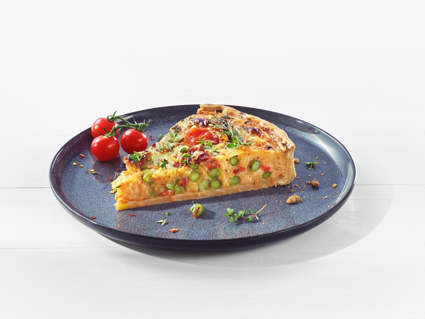 Quiche met groene asperges en serranoham Quiche met groene asperges en serranoham