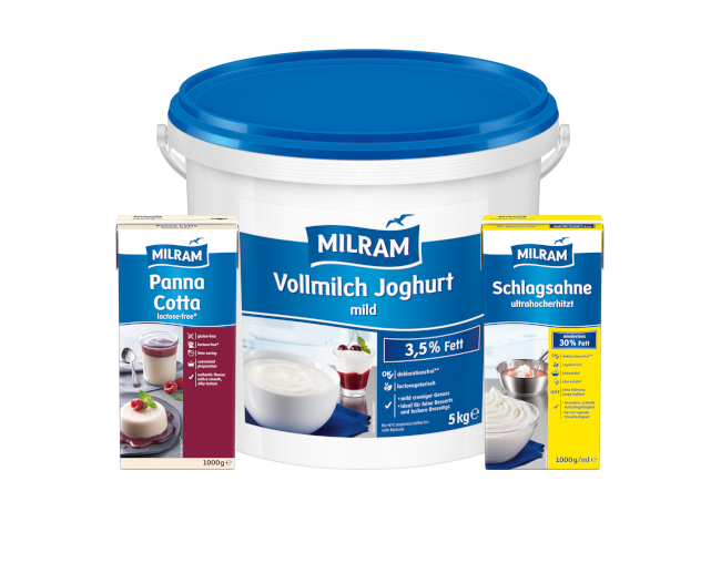 MFS Products - Panna Cotta, Mild Volle yogurt, Slagroom UHT without sugar