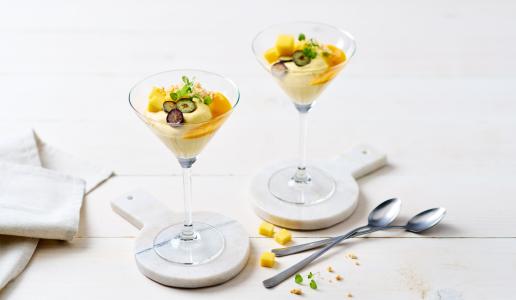 Espuma met Schmand en Mango