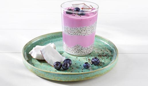 Bosbessen-Chia-pudding