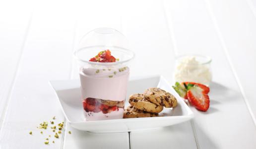 Aardbei-Cheesecake Dessert