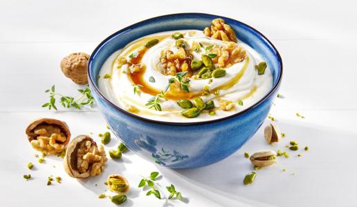 Yoghurt op Griekse wijze met honing en noten